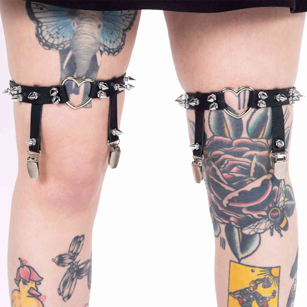 Heartless - Fawn Leg harness - Black